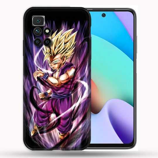Coque Pour Xiaomi Redmi 10 Manga Dragon Ball Sangohan Violet