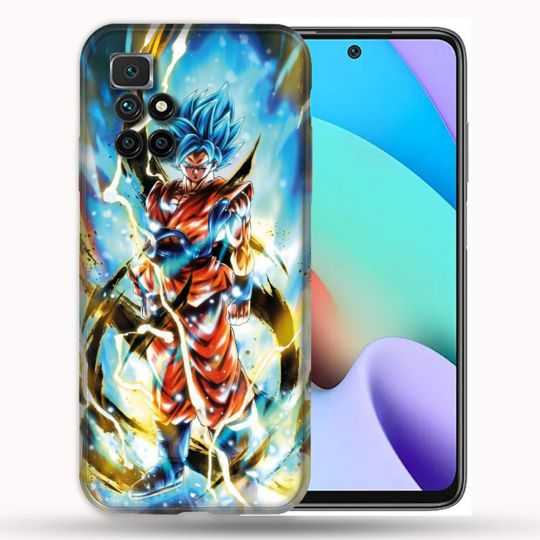 Coque Pour Xiaomi Redmi 10 Manga Dragon Ball Sangoku Blanc