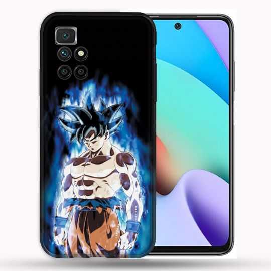 Coque Pour Xiaomi Redmi 10 Manga Dragon Ball Sangoku Noir