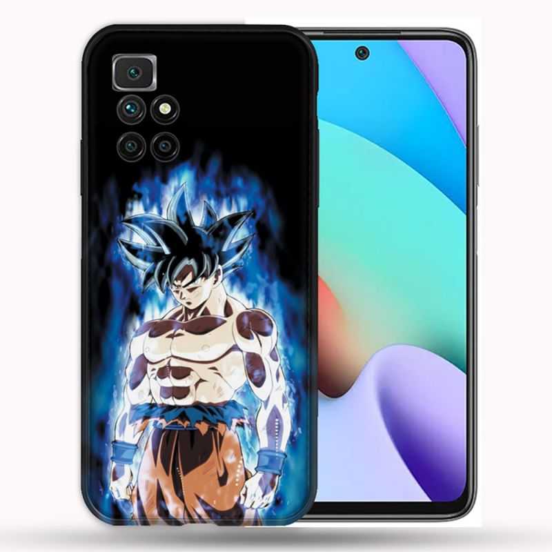 Coque Pour Xiaomi Redmi 10 Manga Dragon Ball Sangoku Noir