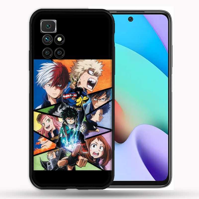 Coque Pour Xiaomi Redmi 10 Manga My Hero Academia Noir