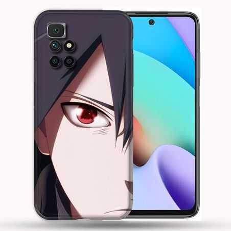 Coque Pour Xiaomi Redmi 10 Manga Naruto Sasuke visage