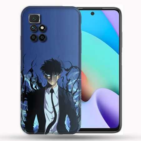 Coque Pour Xiaomi Redmi 10 Manga Solo Leveling Sung Bleu