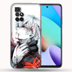 Coque Pour Xiaomi Redmi 10 Manga Tokyo Ghoul Kaneki Blanc