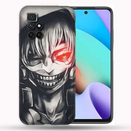 Coque Pour Xiaomi Redmi 10 Manga Tokyo Ghoul Kaneki Noir