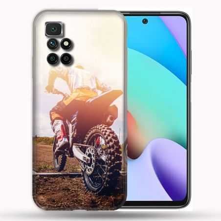 Coque Pour Xiaomi Redmi 10 Moto Cross Soleil