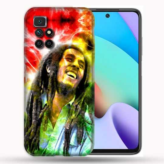 Coque Pour Xiaomi Redmi 10 Musique Bob Marley Color