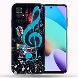 Coque Pour Xiaomi Redmi 10 Musique Cle Sol Bleu