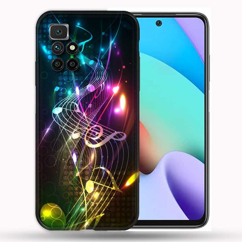 Coque Pour Xiaomi Redmi 10 Musique Partition Multicolore