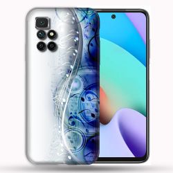 Coque Pour Xiaomi Redmi 10 Musique Partition Vague
