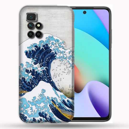 Coque Pour Xiaomi Redmi 10 Peinture La Grande Vague