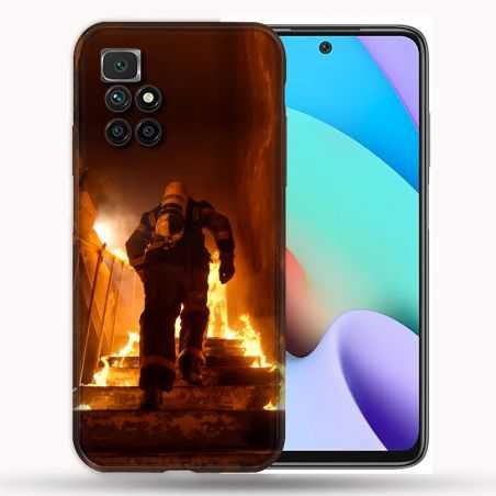 Coque Pour Xiaomi Redmi 10 Pompier Escalier