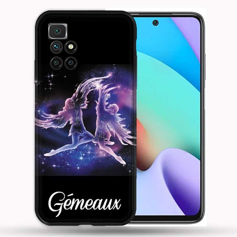 Coque Pour Xiaomi Redmi 10 Signe Zodiaque 2 Gémeaux