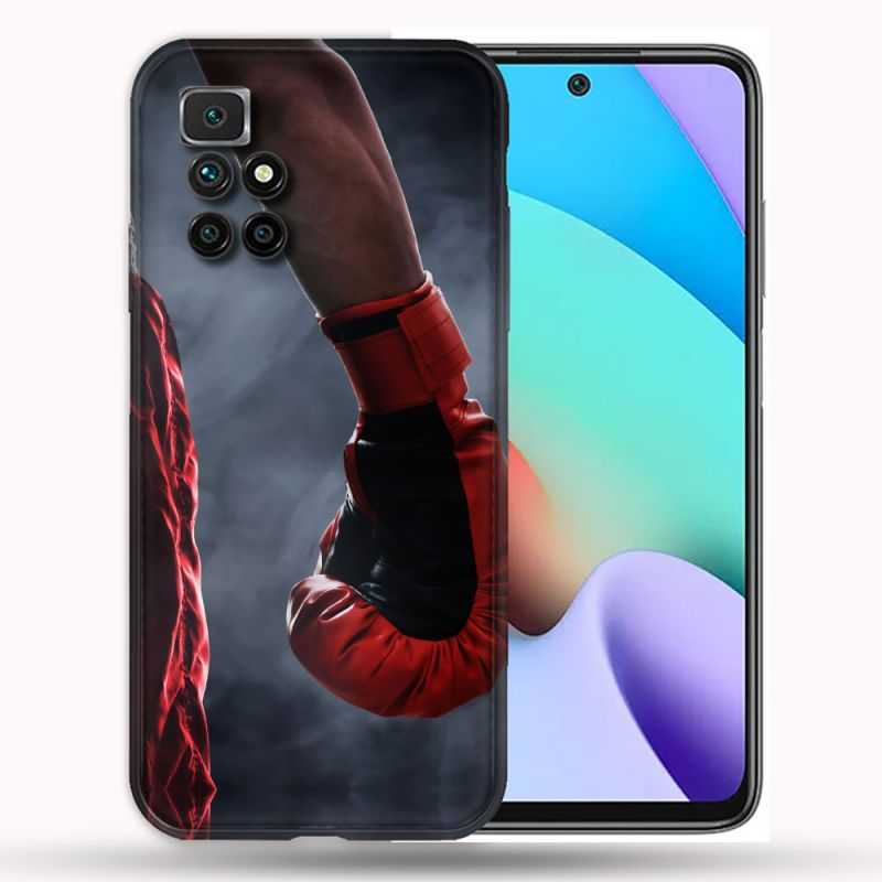 Coque Pour Xiaomi Redmi 10 Sport Boxe Gant Rouge