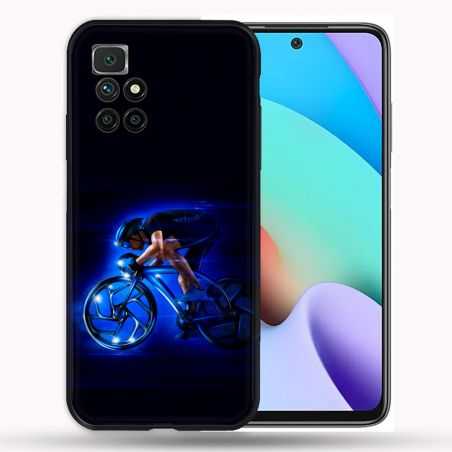Coque Pour Xiaomi Redmi 10 Sport Cyclisme Bleu