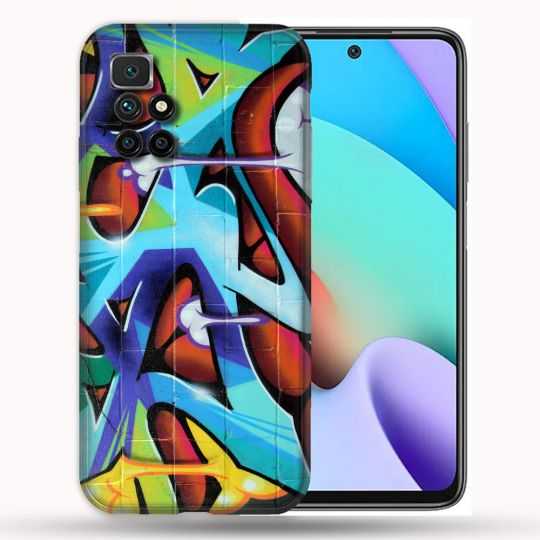 Coque Pour Xiaomi Redmi 10 Street Art Graf Color
