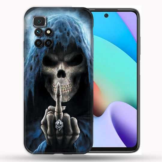 Coque Pour Xiaomi Redmi 10 Tete de Mort Doigt