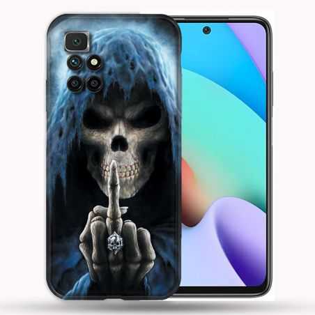Coque Pour Xiaomi Redmi 10 Tete de Mort Doigt