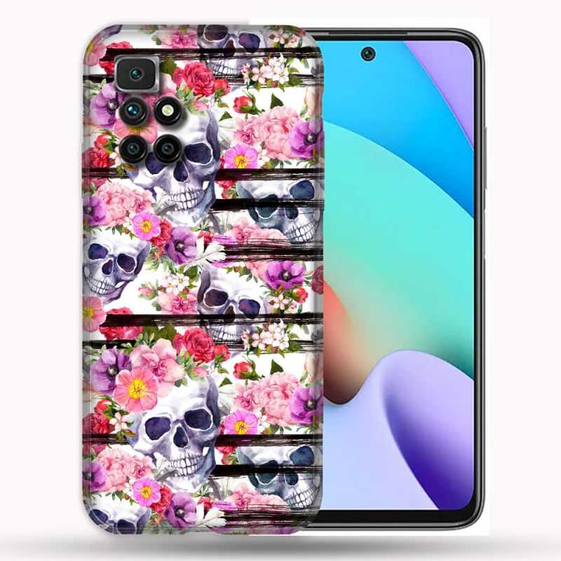 Coque Pour Xiaomi Redmi 10 Tete de Mort Pattern