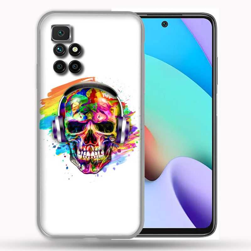 Coque Pour Xiaomi Redmi 10 Tete de Mort Tag