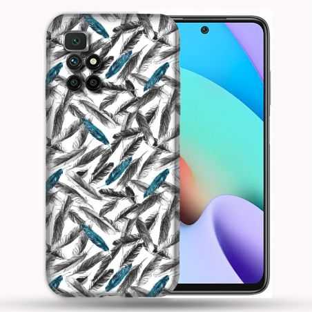 Coque Pour Xiaomi Redmi 10 Texture Plume Canard