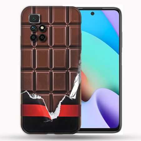 Coque Pour Xiaomi Redmi 10 Texture Trompe Oeil Chocolat