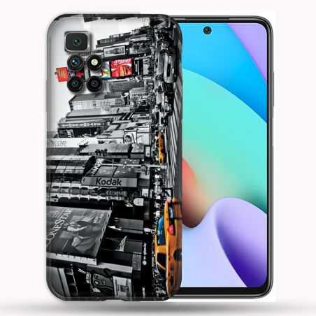 Coque Pour Xiaomi Redmi 10 Voyage Amerique USA New York Taxi