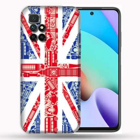 Coque Pour Xiaomi Redmi 10 Voyage Angleterre Blanc
