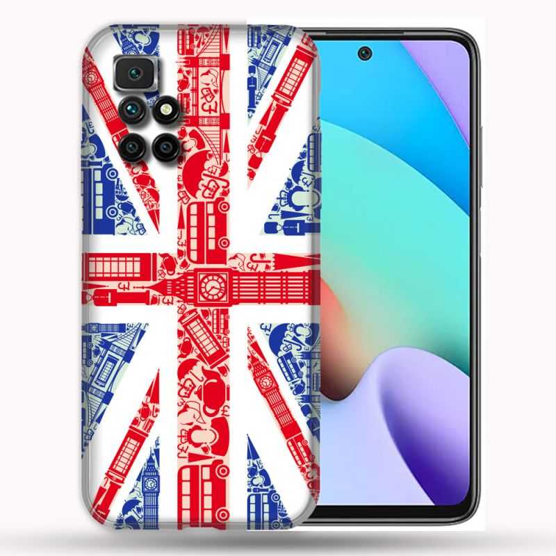 Coque Pour Xiaomi Redmi 10 Voyage Angleterre Blanc