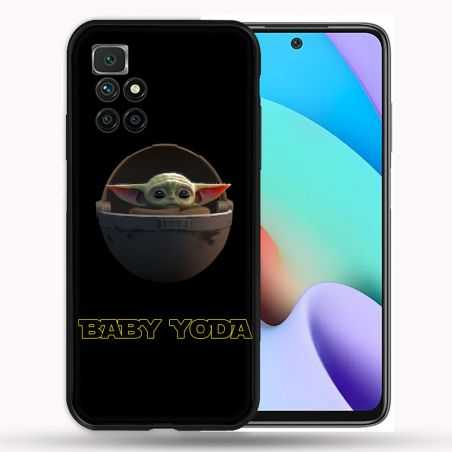 Coque Pour Xiaomi Redmi 10 Star Wars - Yoda bebe noir