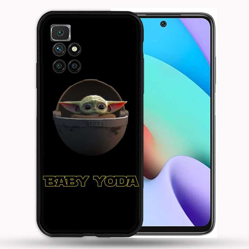 Coque Pour Xiaomi Redmi 10 Star Wars - Yoda bebe noir