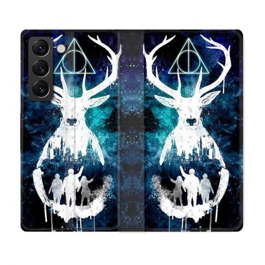 Housse Cuir Portefeuille Pour Samsung Galaxy S22 Harry Potter Patronome