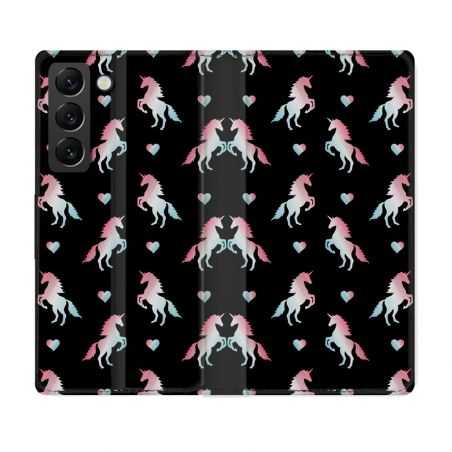 Housse Cuir Portefeuille Pour Samsung Galaxy S22 Plus Fantastique Licorne Pattern
