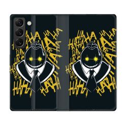 Housse Cuir Portefeuille Pour Samsung Galaxy S22 Manga Assassination Classroom Kuro Noir