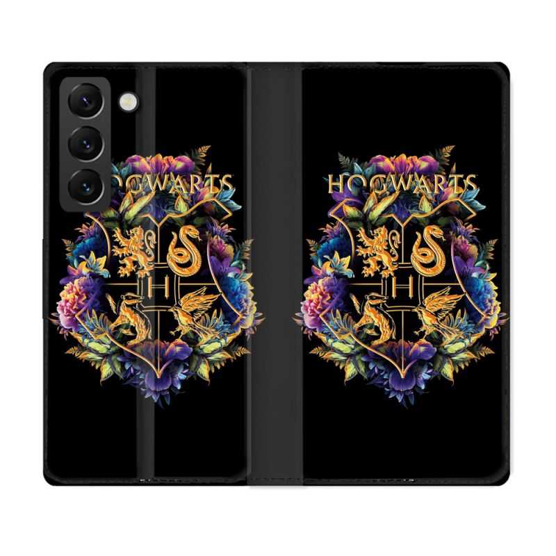 Housse Cuir Portefeuille Pour Samsung Galaxy S22 Plus Harry Potter Hogwarts