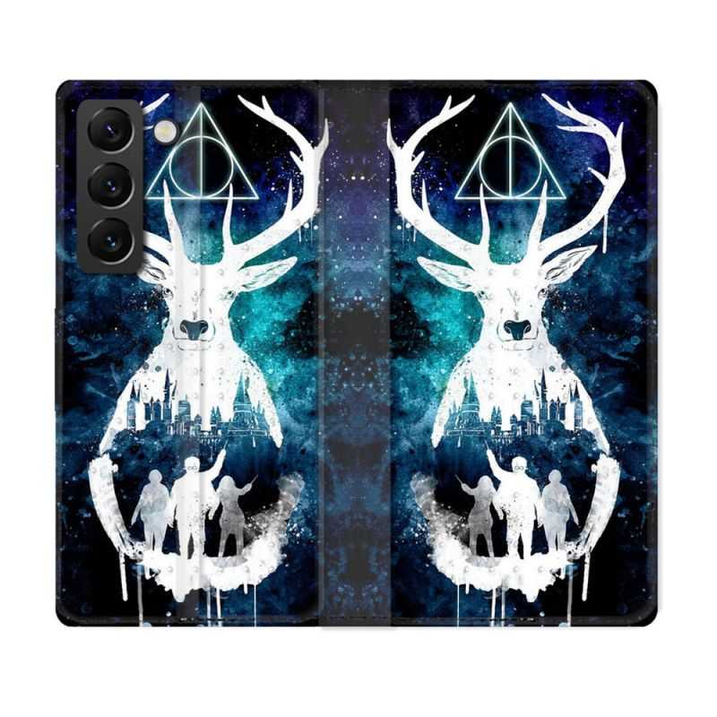 Housse Cuir Portefeuille Pour Samsung Galaxy S22 Plus Harry Potter Patronome