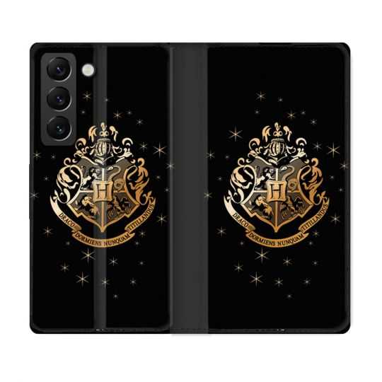 Housse Cuir Portefeuille Pour Samsung Galaxy S22 Plus Harry Potter Poudlard