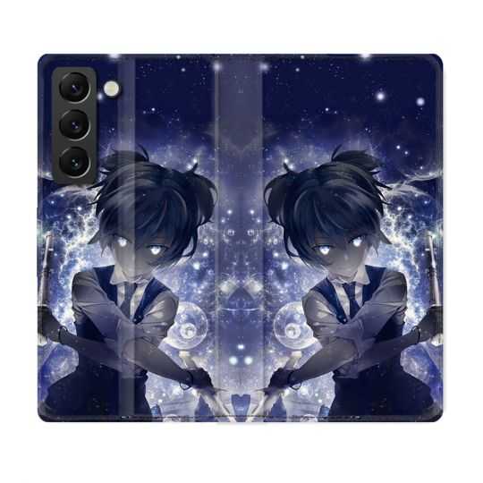 Housse Cuir Portefeuille Pour Samsung Galaxy S22 Plus Manga Assassination Classroom Nagisa