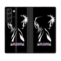 Housse Cuir Portefeuille Pour Samsung Galaxy S22 Plus Manga Bleach Duo