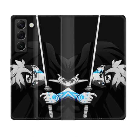 Housse Cuir Portefeuille Pour Samsung Galaxy S22 Manga Boruto Epée