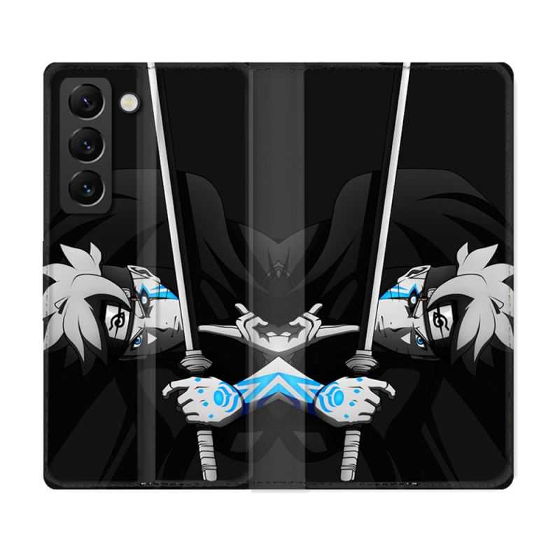 Housse Cuir Portefeuille Pour Samsung Galaxy S22 Manga Boruto Epée