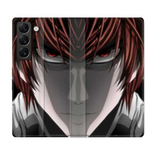 Housse Cuir Portefeuille Pour Samsung Galaxy S22 Manga Death Note Kira