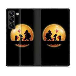 Housse Cuir Portefeuille Pour Samsung Galaxy S22 Plus Manga Dragon Ball Vintage