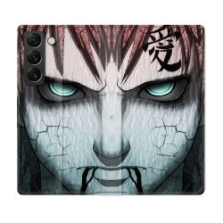Housse Cuir Portefeuille Pour Samsung Galaxy S22 Plus Manga Naruto Gaara