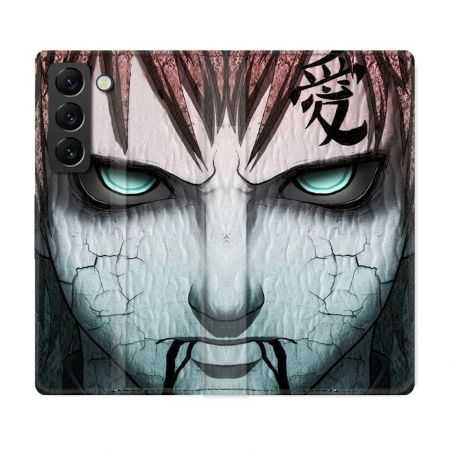 Housse Cuir Portefeuille Pour Samsung Galaxy S22 Plus Manga Naruto Gaara