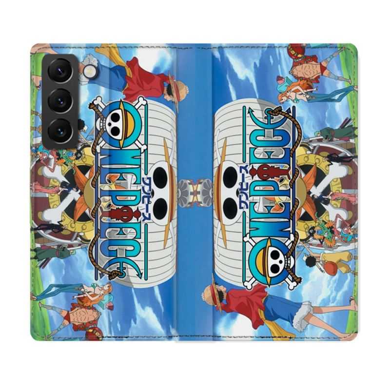 Housse Cuir Portefeuille Pour Samsung Galaxy S22 Plus Manga One Piece Sunny