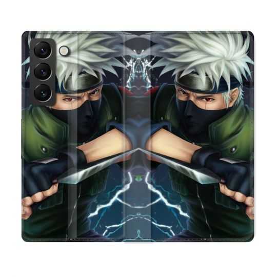 Housse Cuir Portefeuille Pour Samsung Galaxy S22 Manga Naruto Kakashi