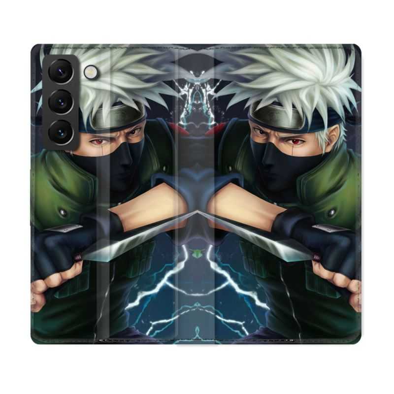 Housse Cuir Portefeuille Pour Samsung Galaxy S22 Manga Naruto Kakashi
