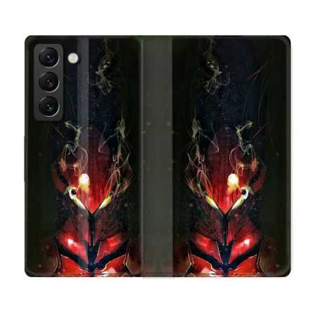 Housse Cuir Portefeuille Pour Samsung Galaxy S22 Plus Manga Solo Leveling Igris