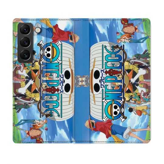 Housse Cuir Portefeuille Pour Samsung Galaxy S22 Manga One Piece Sunny